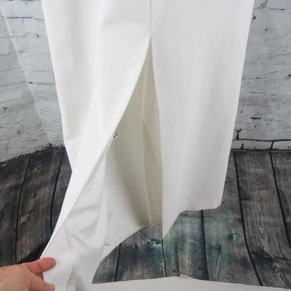 ZARA WHITE STRAPLESS BODYCON MAXI DRESS SIZE XS - Picture 12 of 13